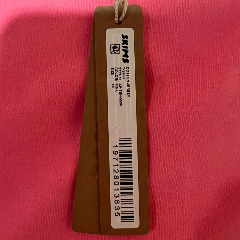 NWT skims pink cotton jersey short sleeve - Picture 3 of 4